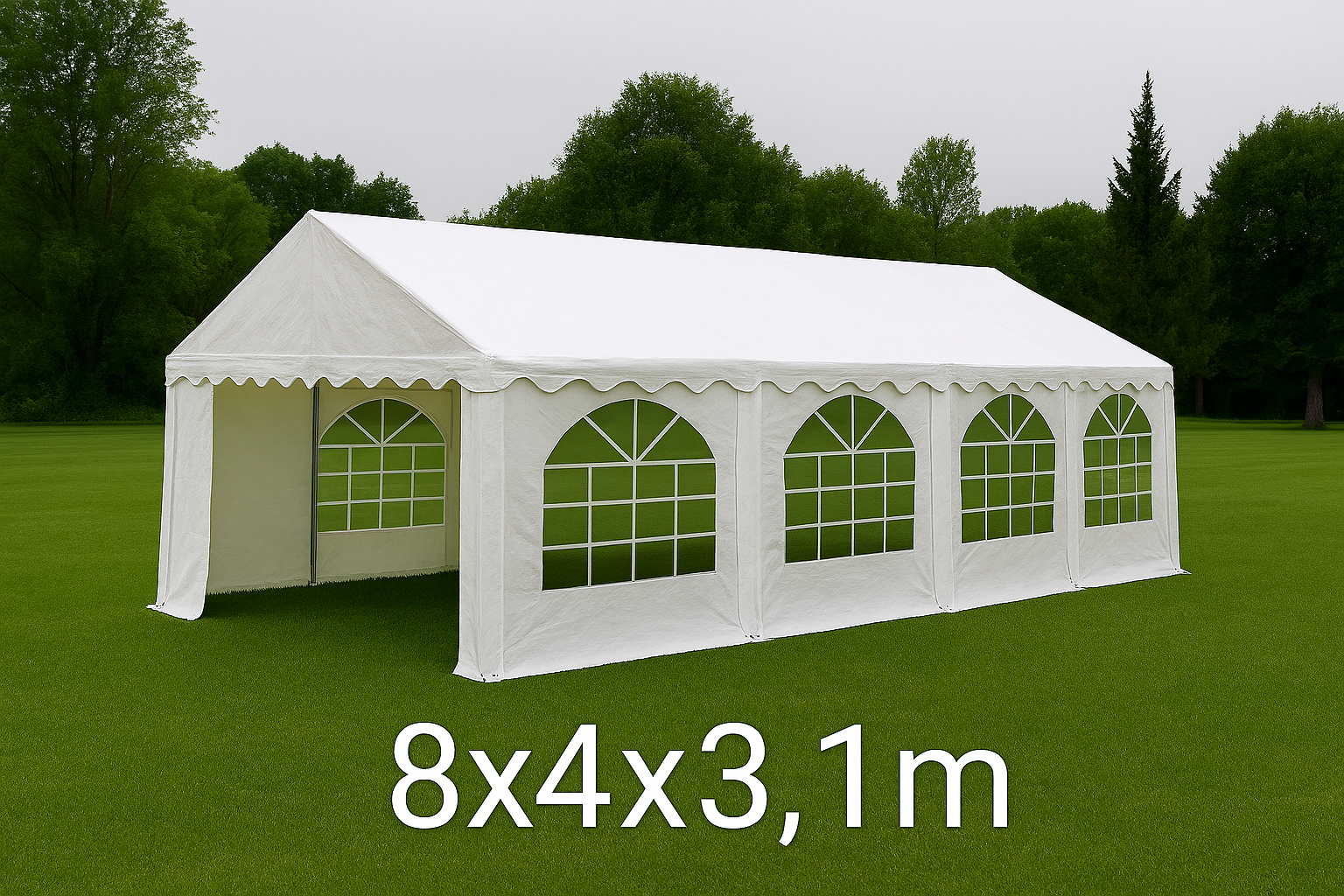 Cort recepție 8x4m PIM MOOD Events - Ideal pentru zonă de welcome, candy bar sau cocktail bar